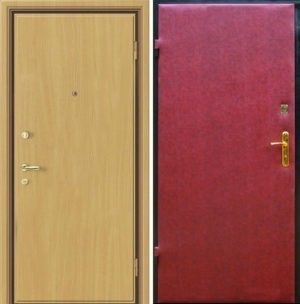 Входная металлическая дверь ламинат + винилискожа СП298